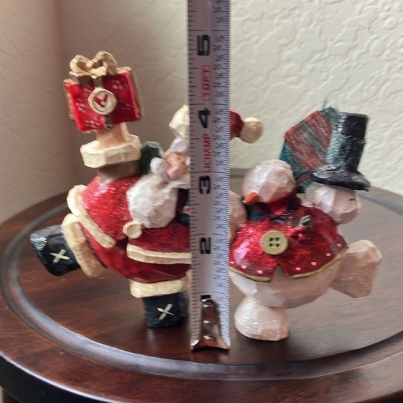 Kurt Adler: Dancing Santa & snowman- Holiday/Christmas/Winter- Decor - Picture 8 of 8